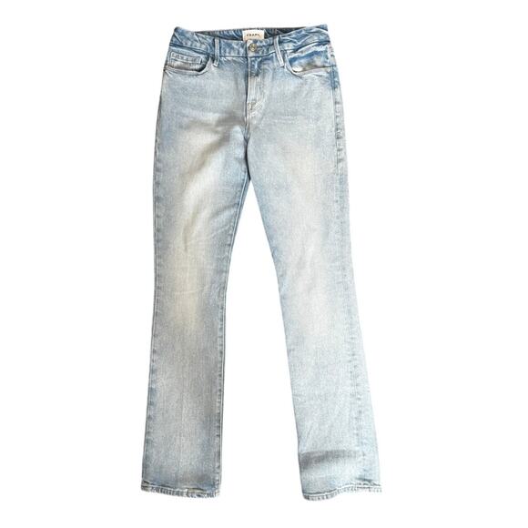 FRAME Le Mini Boot Jeans – Size 28 (Light Wash, Sustainable Fabric) - Picture 1 of 5